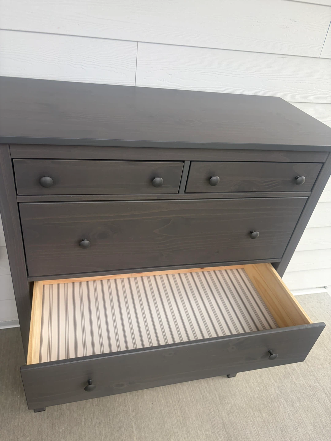 IKEA HEMNES Tall dresser dark grey with 6 drawers - photo 4