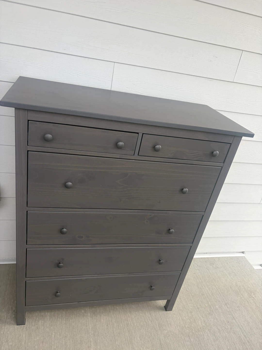 IKEA HEMNES Tall dresser dark grey with 6 drawers