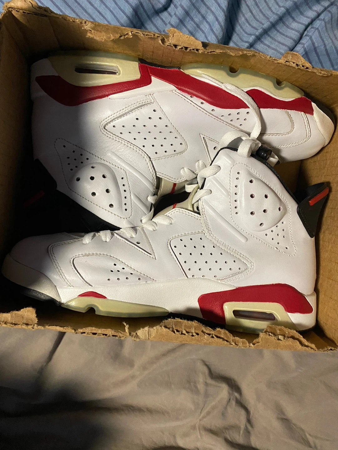 Jordan 6 retro carmine size 9 2008