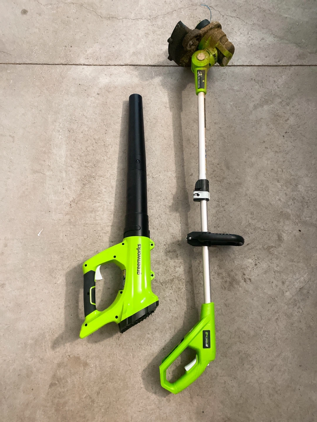 Greenworks 24V Cordless String Trimmer and Blower Combo Pack