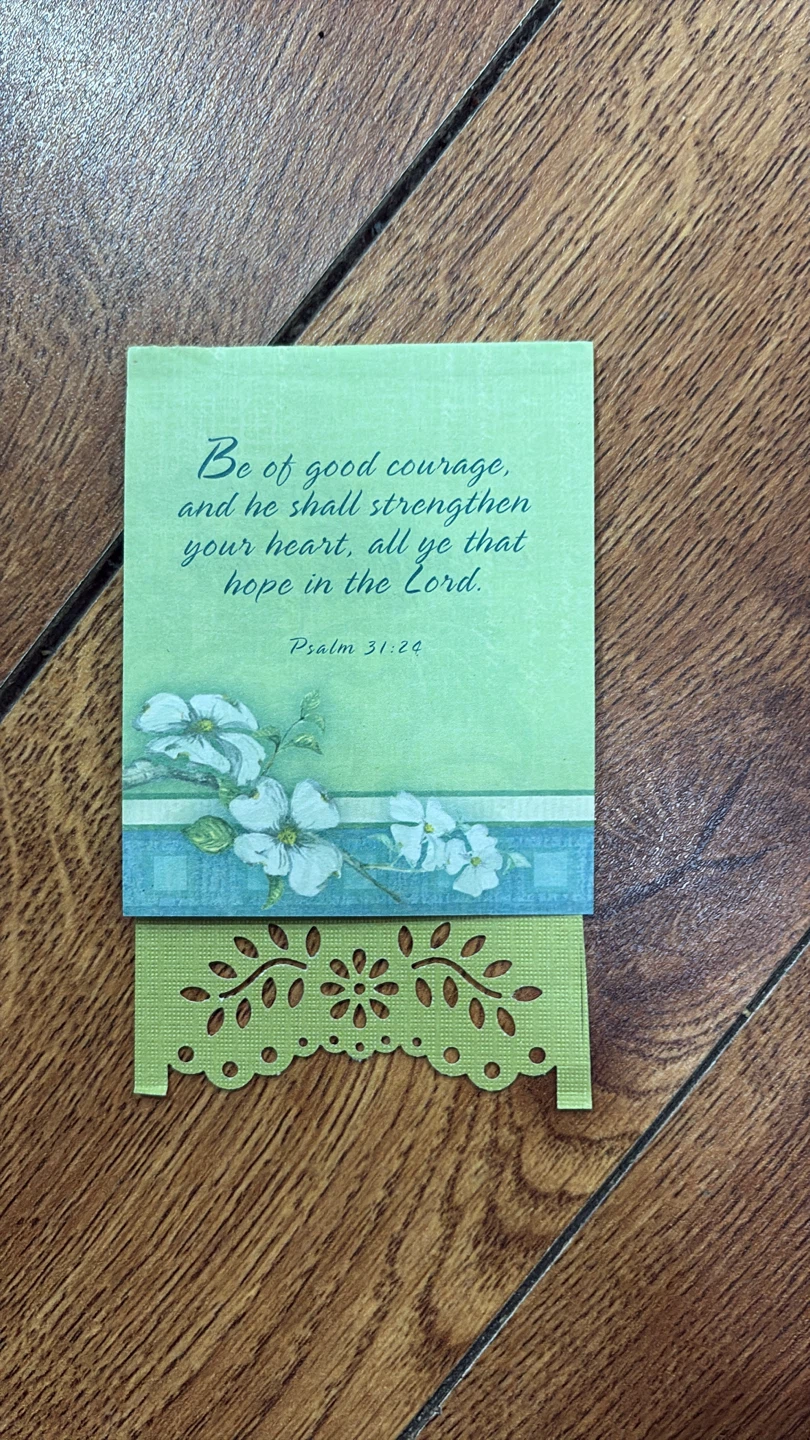 ⚽ Inspirational Card Psalm 31:24
