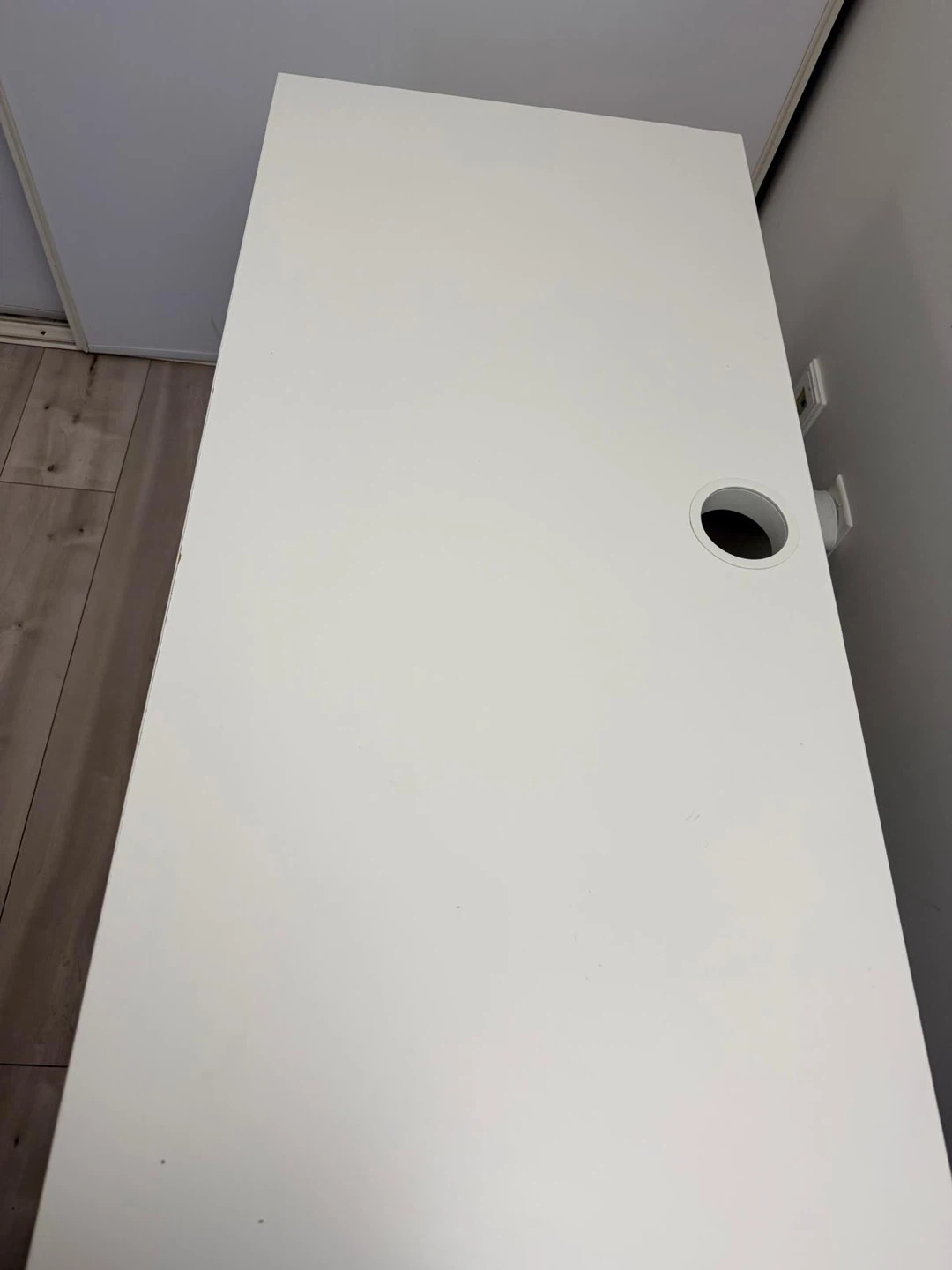 White Desk with Drawer - photo 3
