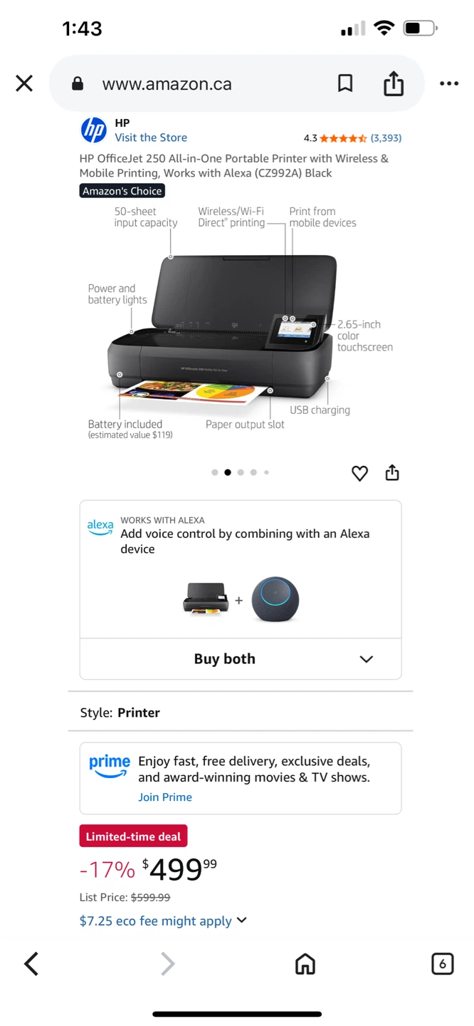 HP OfficeJet 250 Mobile All-in-One Printer - photo 5