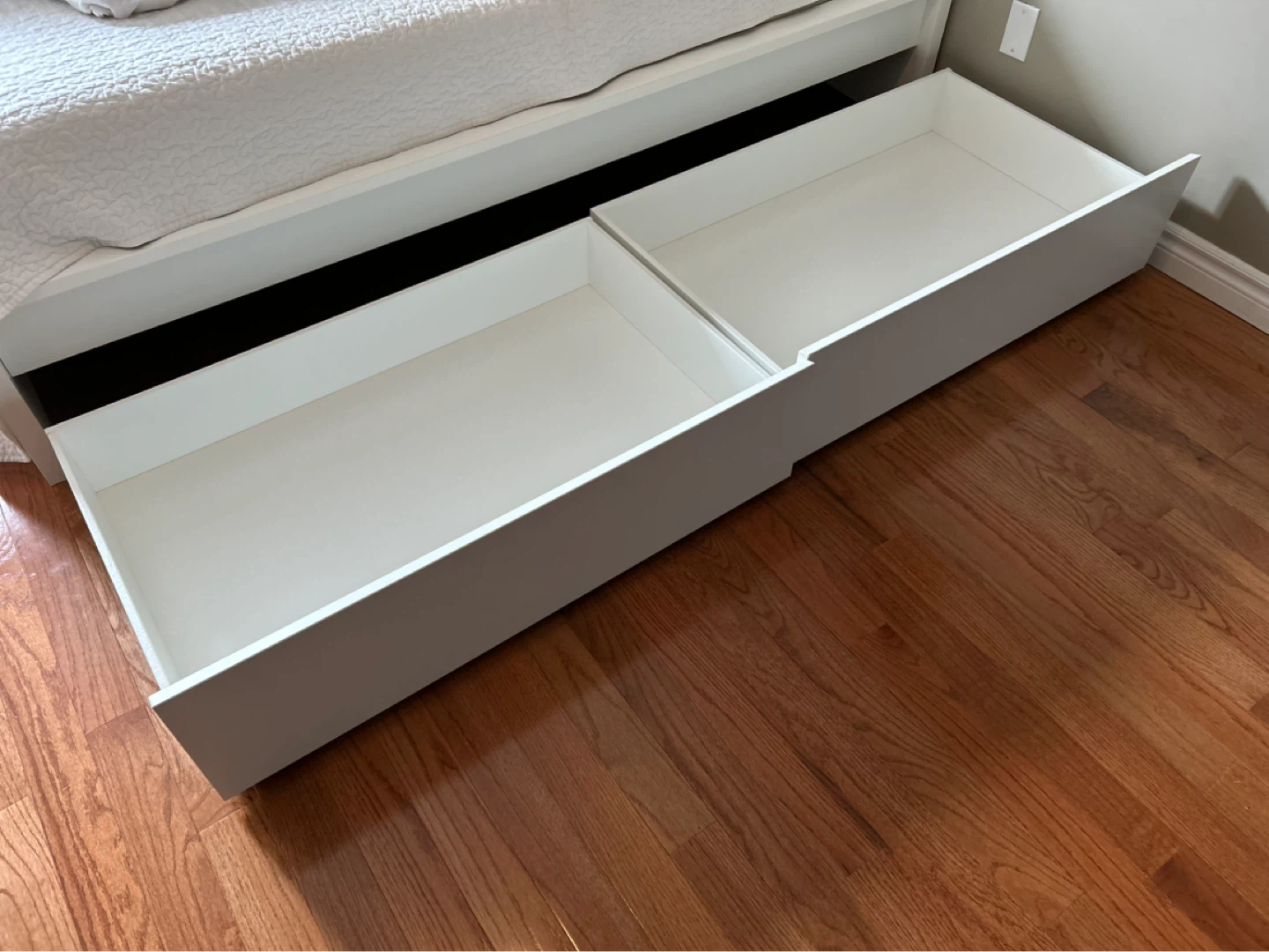 IKEA MALM Underbed Storage Box - White (4 pack) - photo 3