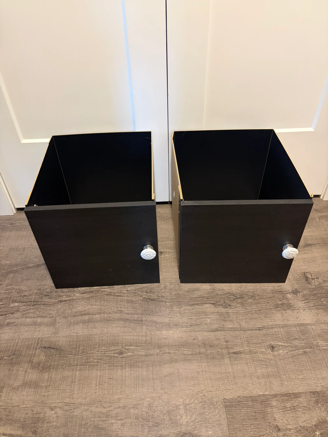 Pair of IKEA KALLAX insert doors