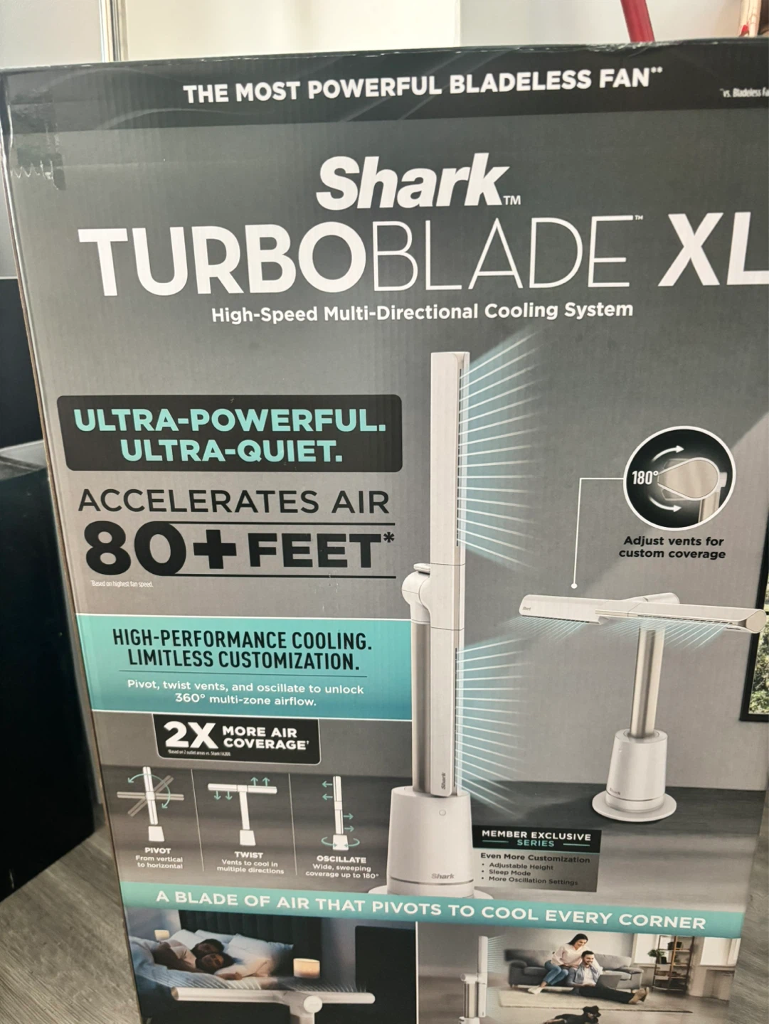 Shark TURBOBLADE XL High-Speed Multi-Directional Cooling System