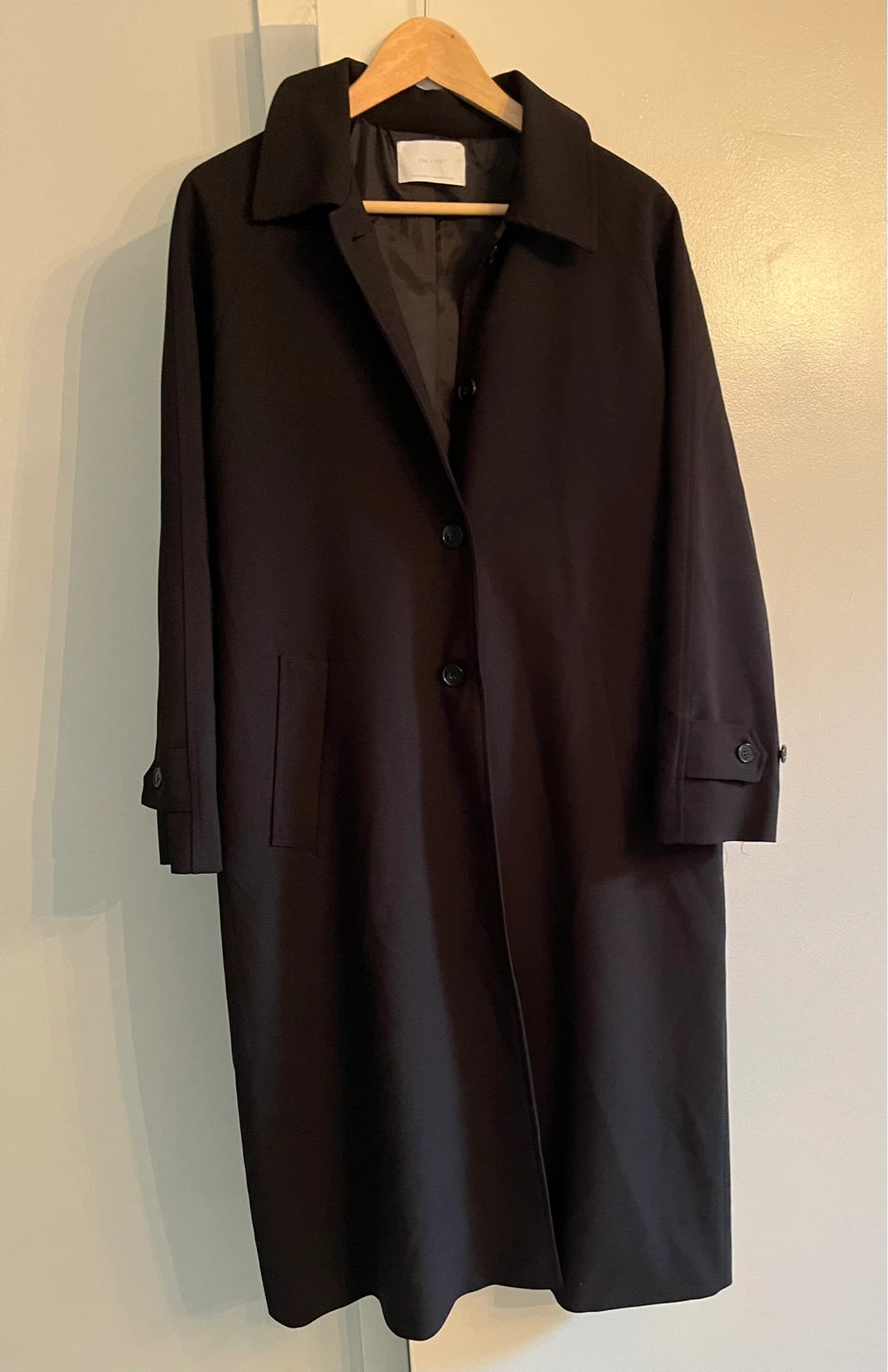 OAK+FORT Black Trench Coat ⚽ - photo 2