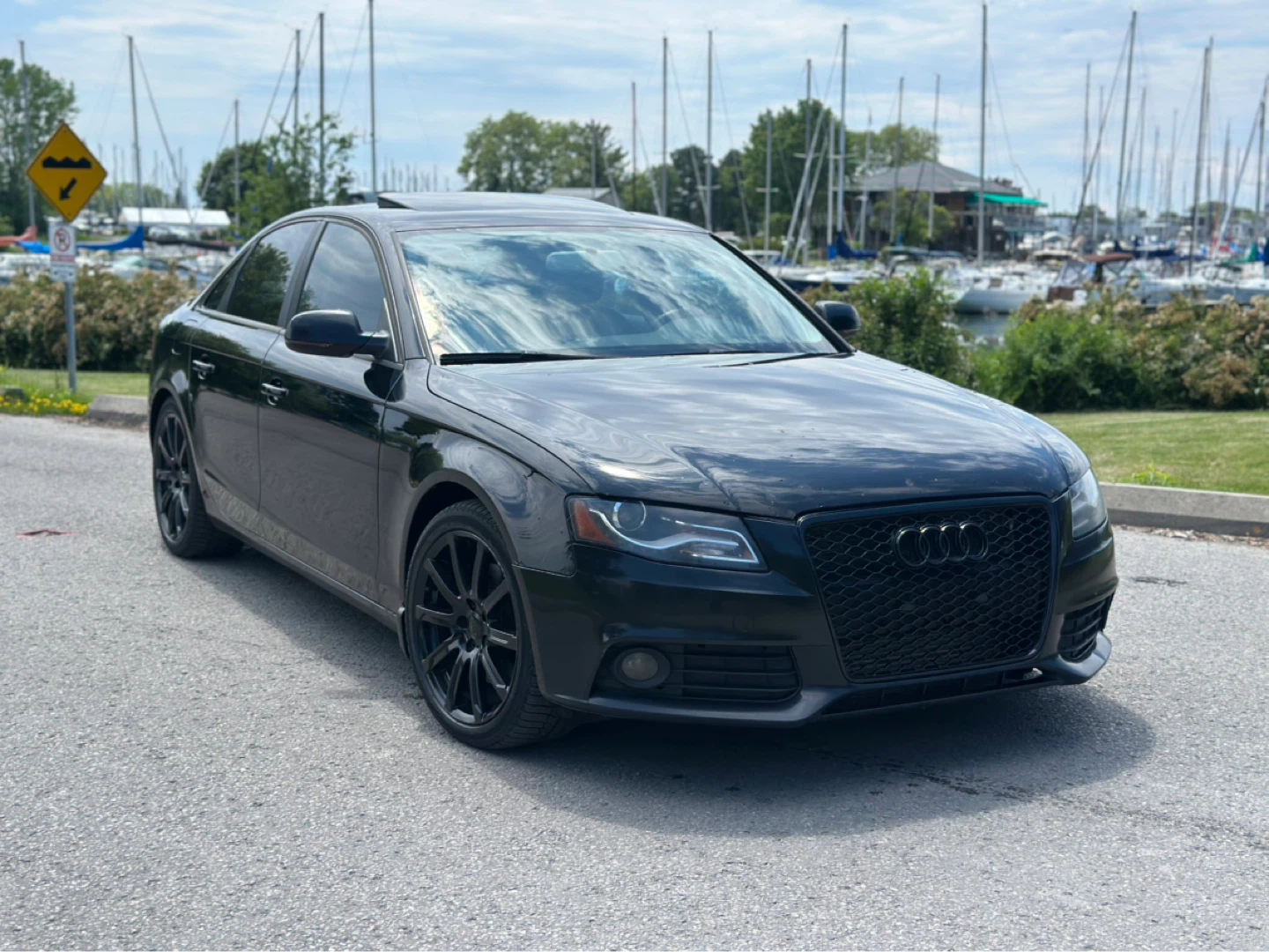 Black Audi A4 2.0T Sedan