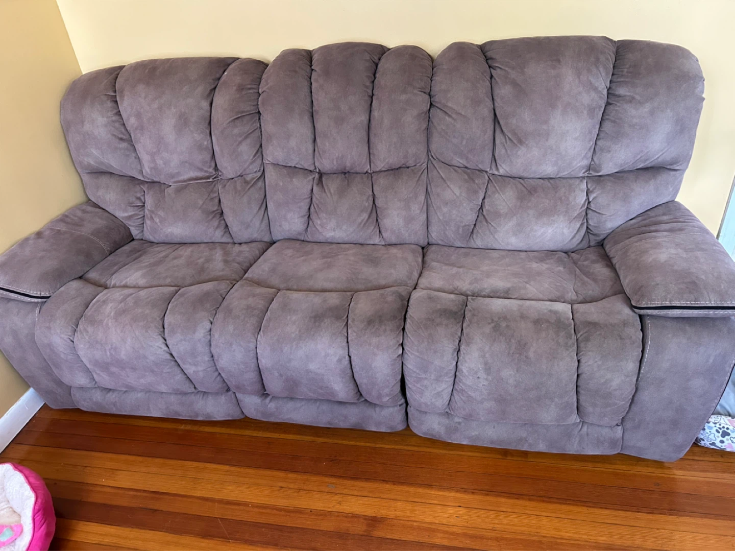 Brown Reclining Sofa