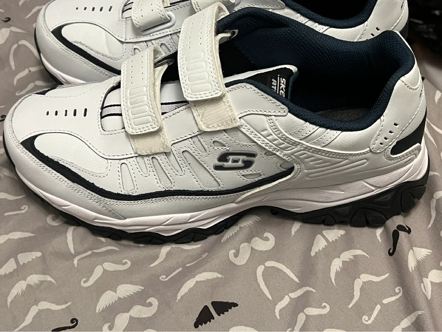 Skechers Athletic Men's White Hook and Loop Sneakers - photo 2