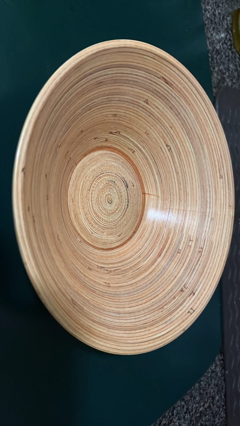 ⚽ Bamboo Serving Bowl