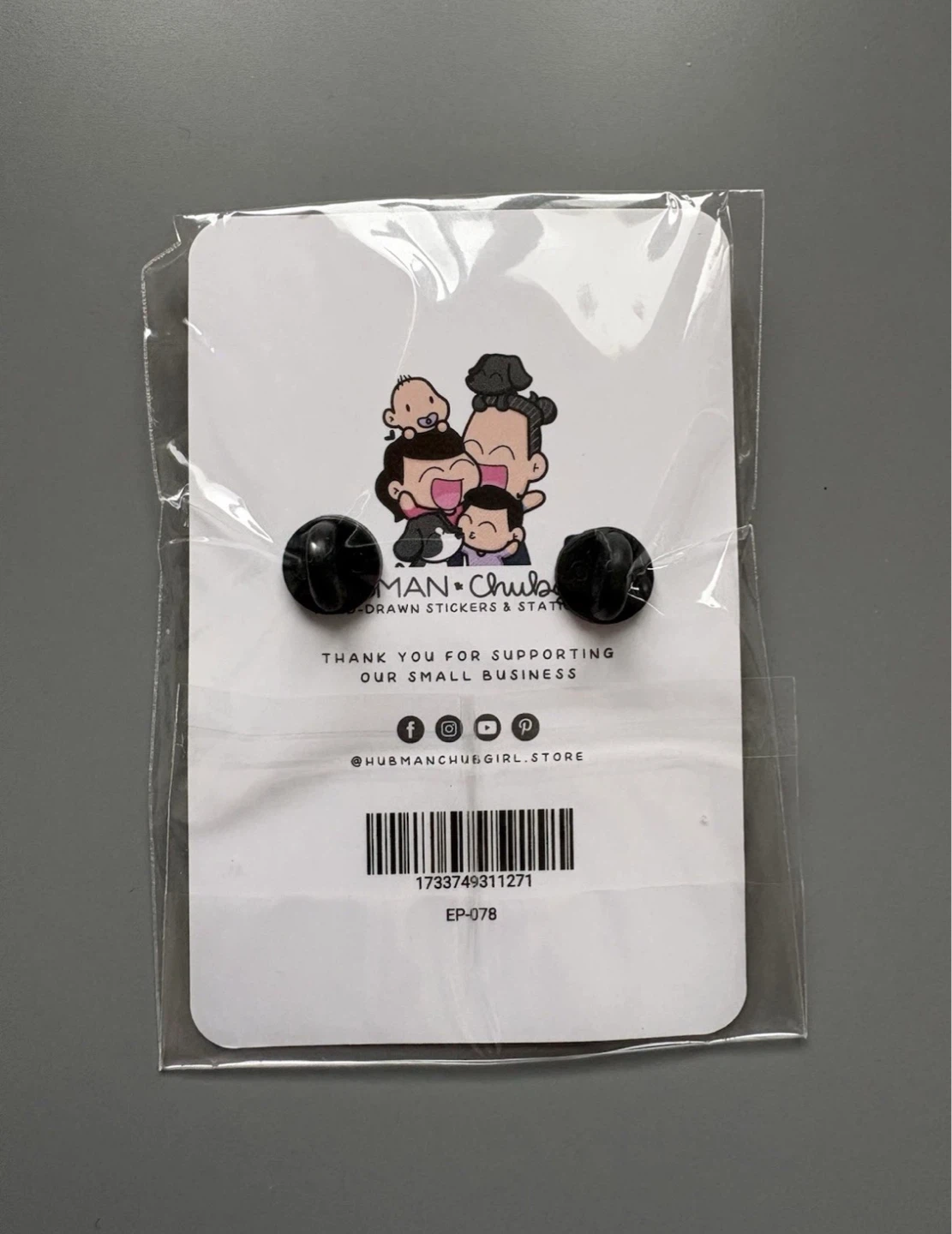 Hubman and Chubgirl Enamel Pin - Purr-fect Breakfast ⚽️ - photo 2