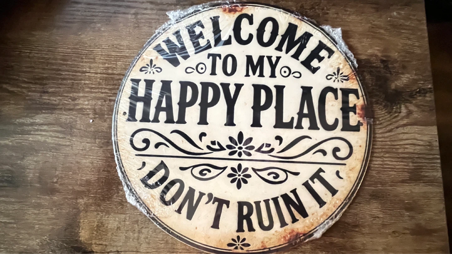 ⚽️Welcome to My Happy Place Don't Ruin It Sign