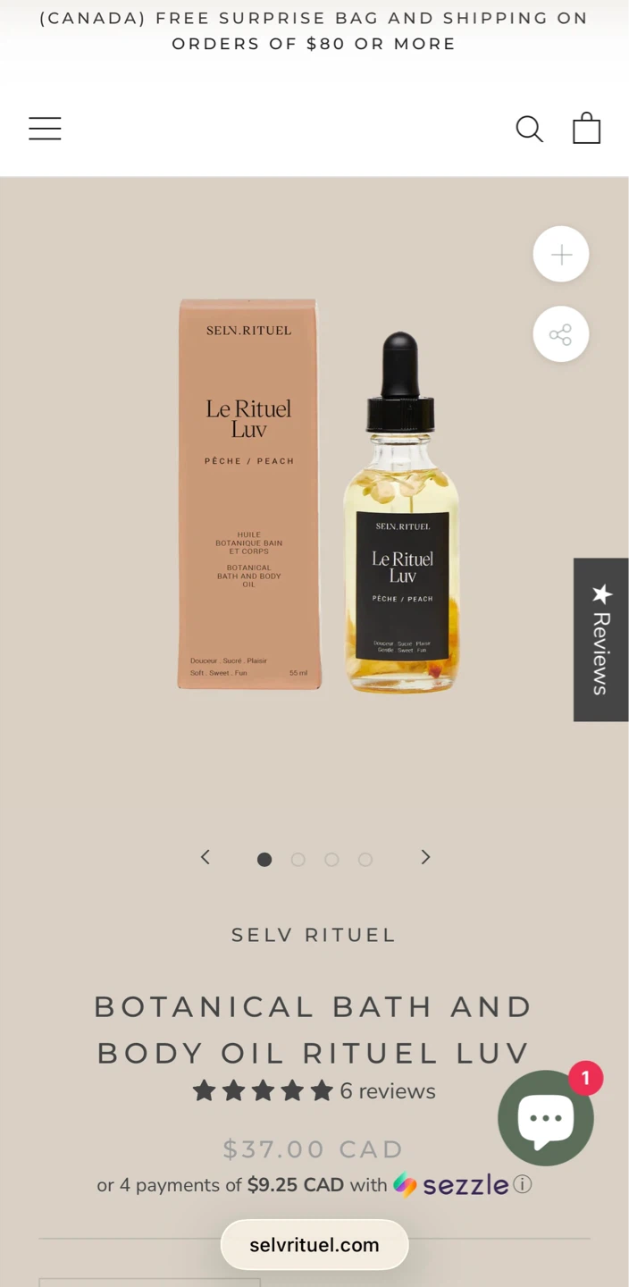 ⚽️ 🆕 Selv Rituel Strawberry And Rose Bath & Body Oil - photo 3