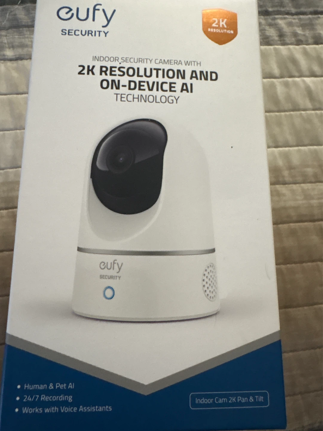 NEW rudy Security Indoor Camera 2K Pan & Tilt