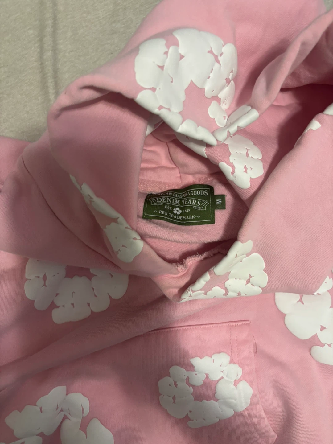 Denim Tears Pink Cloud Hoodie