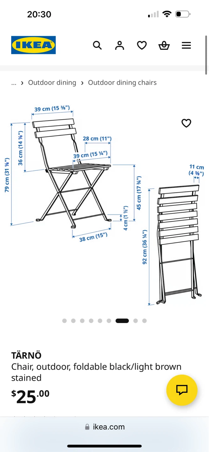 IKEA TÄRNÖ Outdoor Folding Chair - photo 5