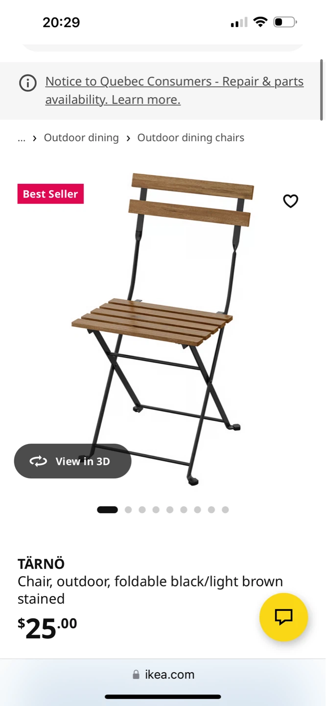 IKEA TÄRNÖ Outdoor Folding Chair - photo 4