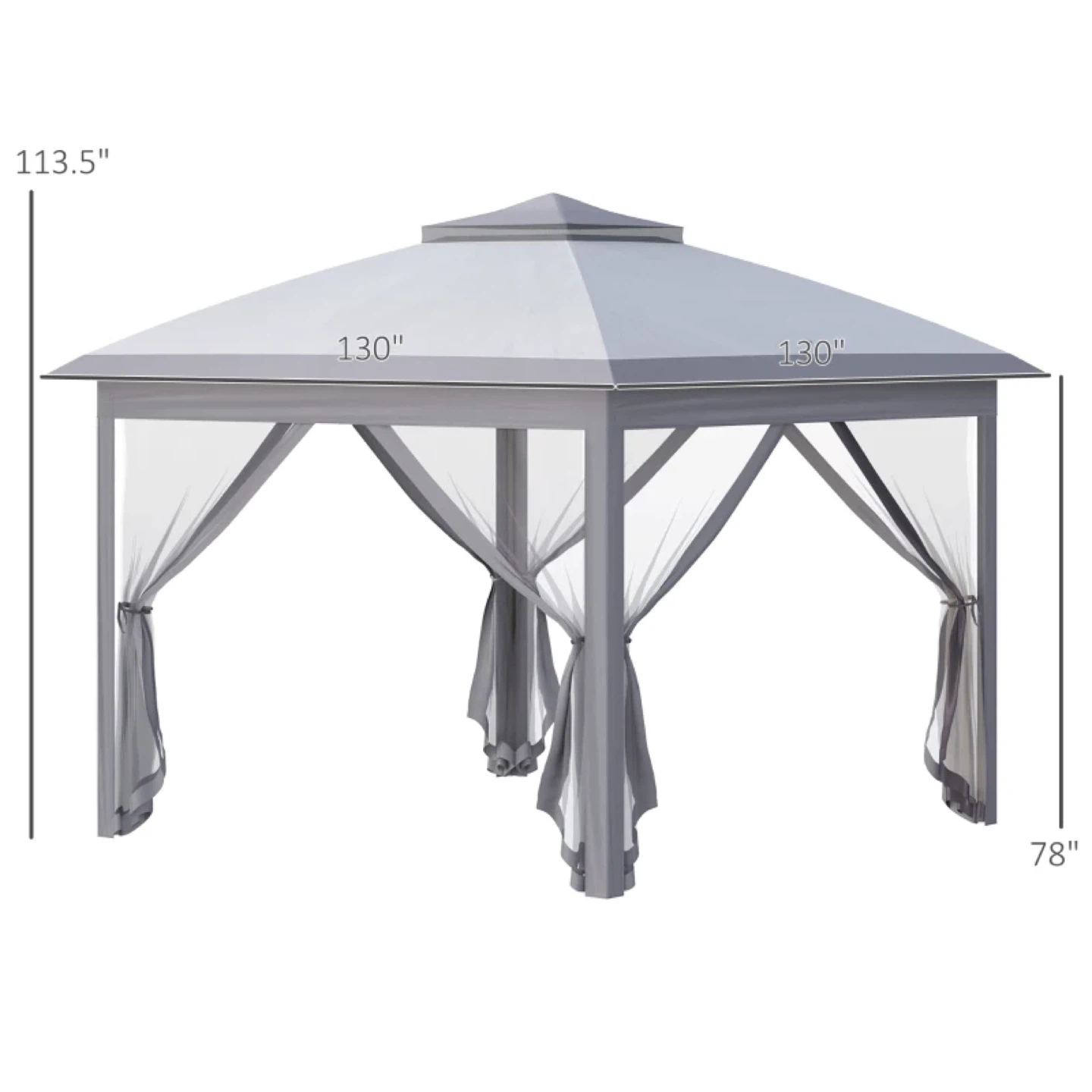 Outsunny 11' x 11' Pop Up Canopy Tent with Netting - photo 2