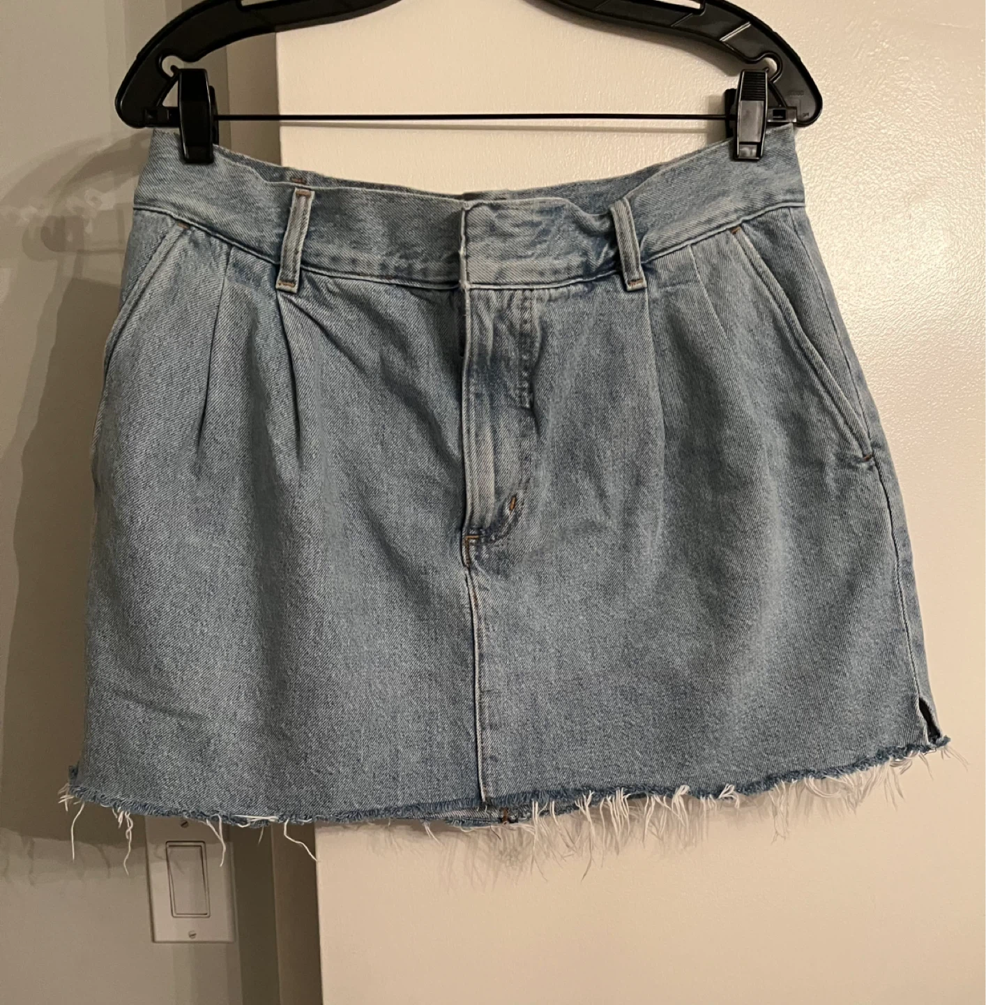 Agolde Light Wash Denim Mini Skirt ⚽ - photo 5