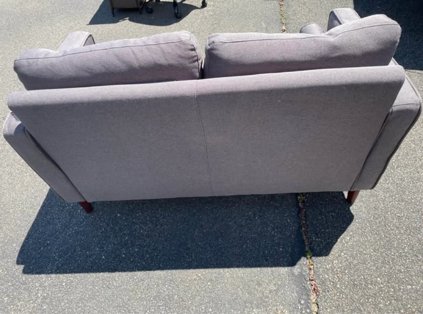 Gray Loveseat Sofa - photo 2