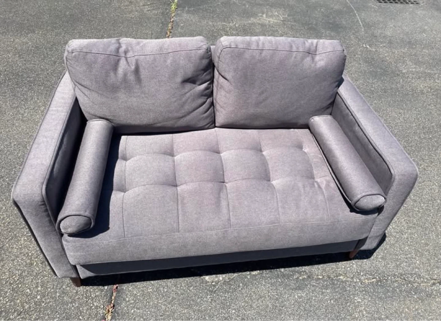 Gray Loveseat Sofa