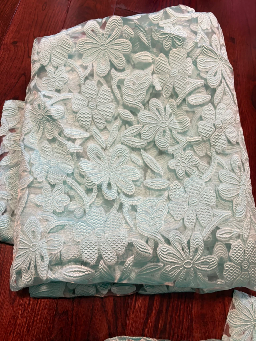 Queen Size Teal Bedding Set with Rosette and Rhinestone Accents - photo 5