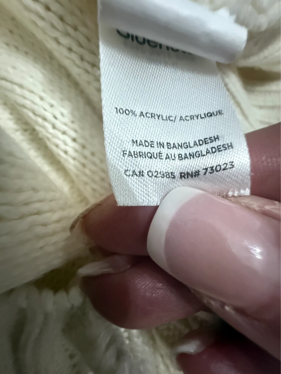 Bluenotes Cream Cable Knit Sweater - photo 5