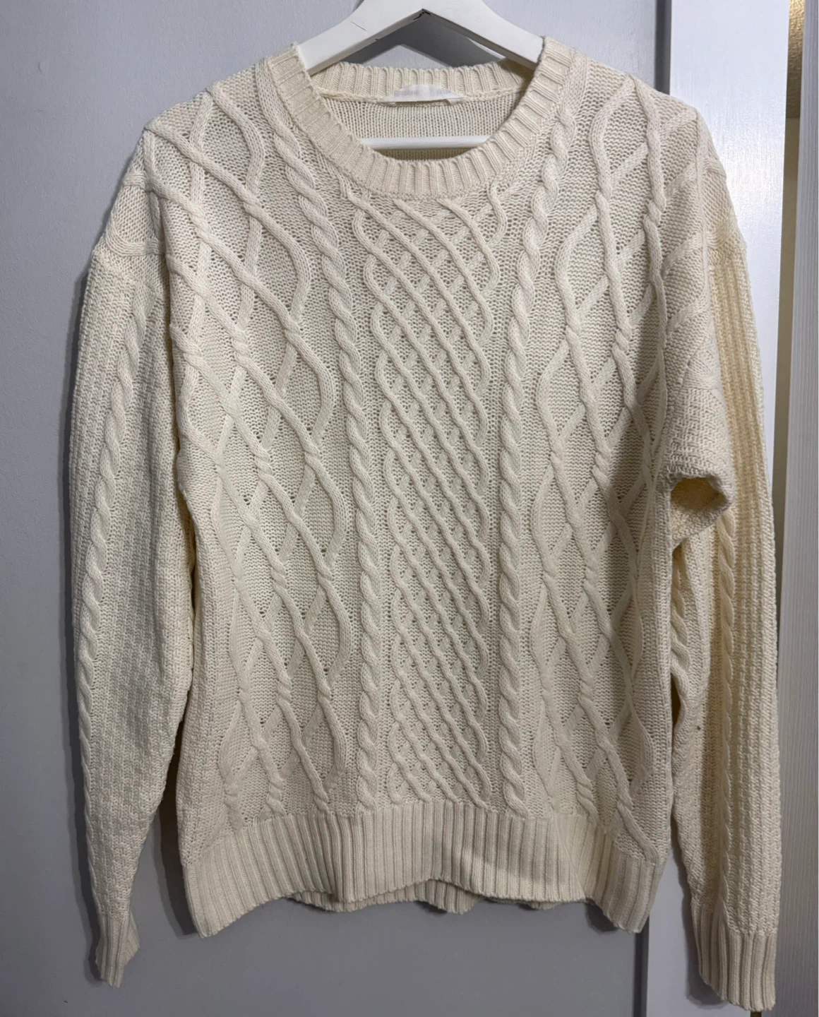 Bluenotes Cream Cable Knit Sweater - photo 2