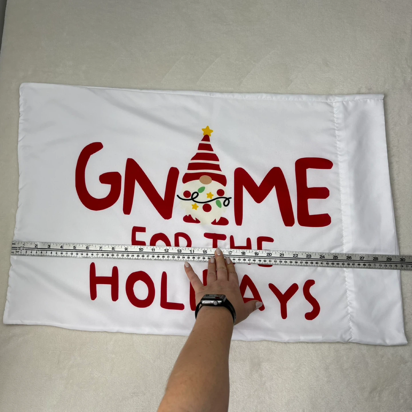 Gnome For The Holidays Pillowcase Standard Size Festive - photo 5