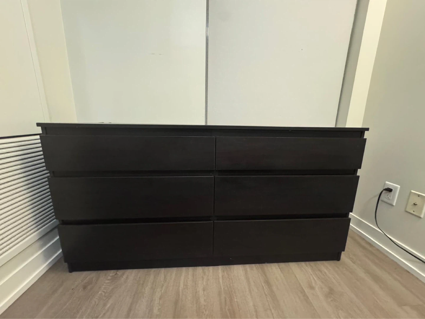 Ikea Nalm Dark Brown 6-Drawer Dresser - photo 2