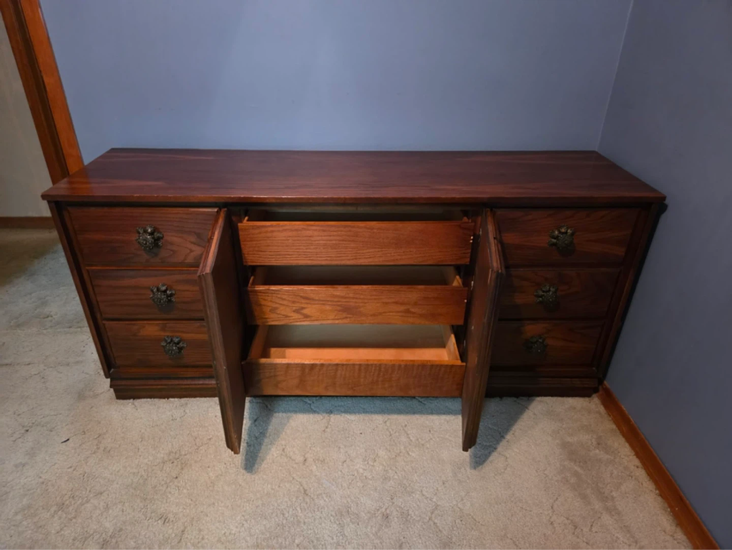 Wooden Dresser with 9 Drawers - photo 2