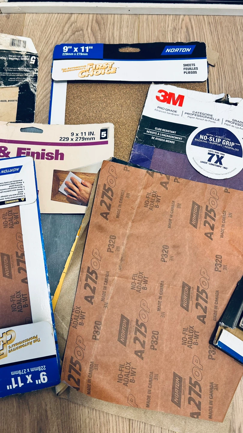 Assorted Sandpaper Lot – Norton, 3M, Power Fist - photo 3