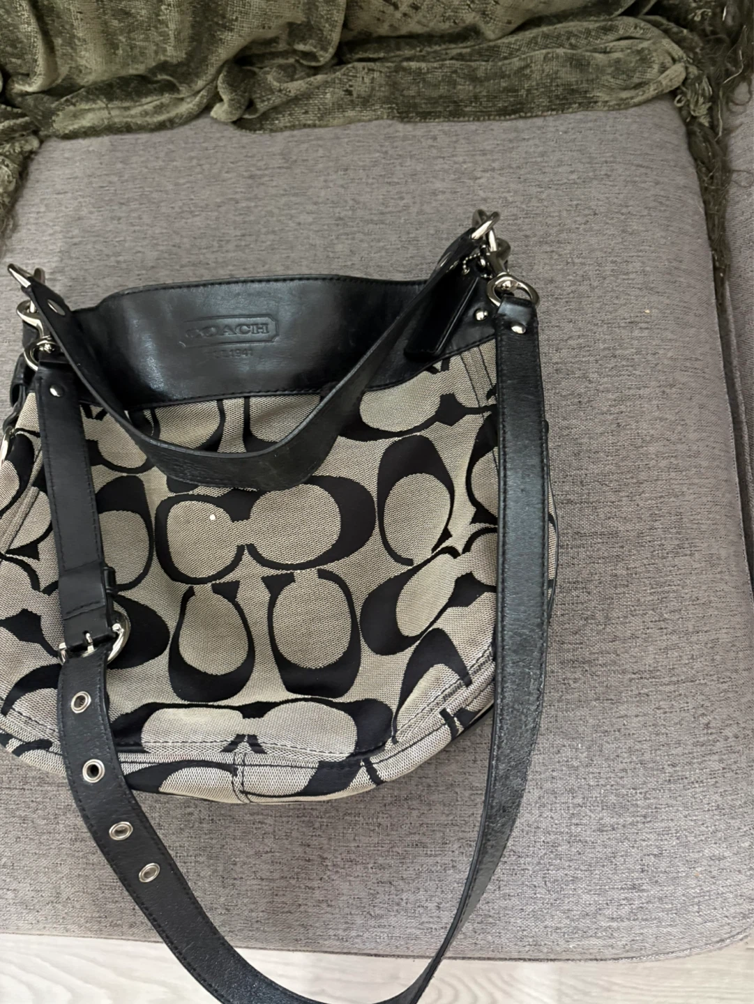 Coach Signature C Monogram Shoulder Bag