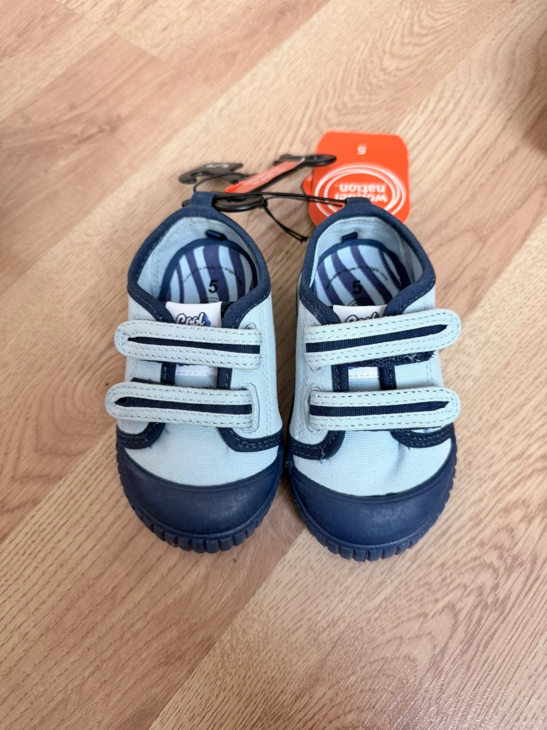 Wonder Nation Blue Canvas Shoes- size 4 and 5 ⚽️