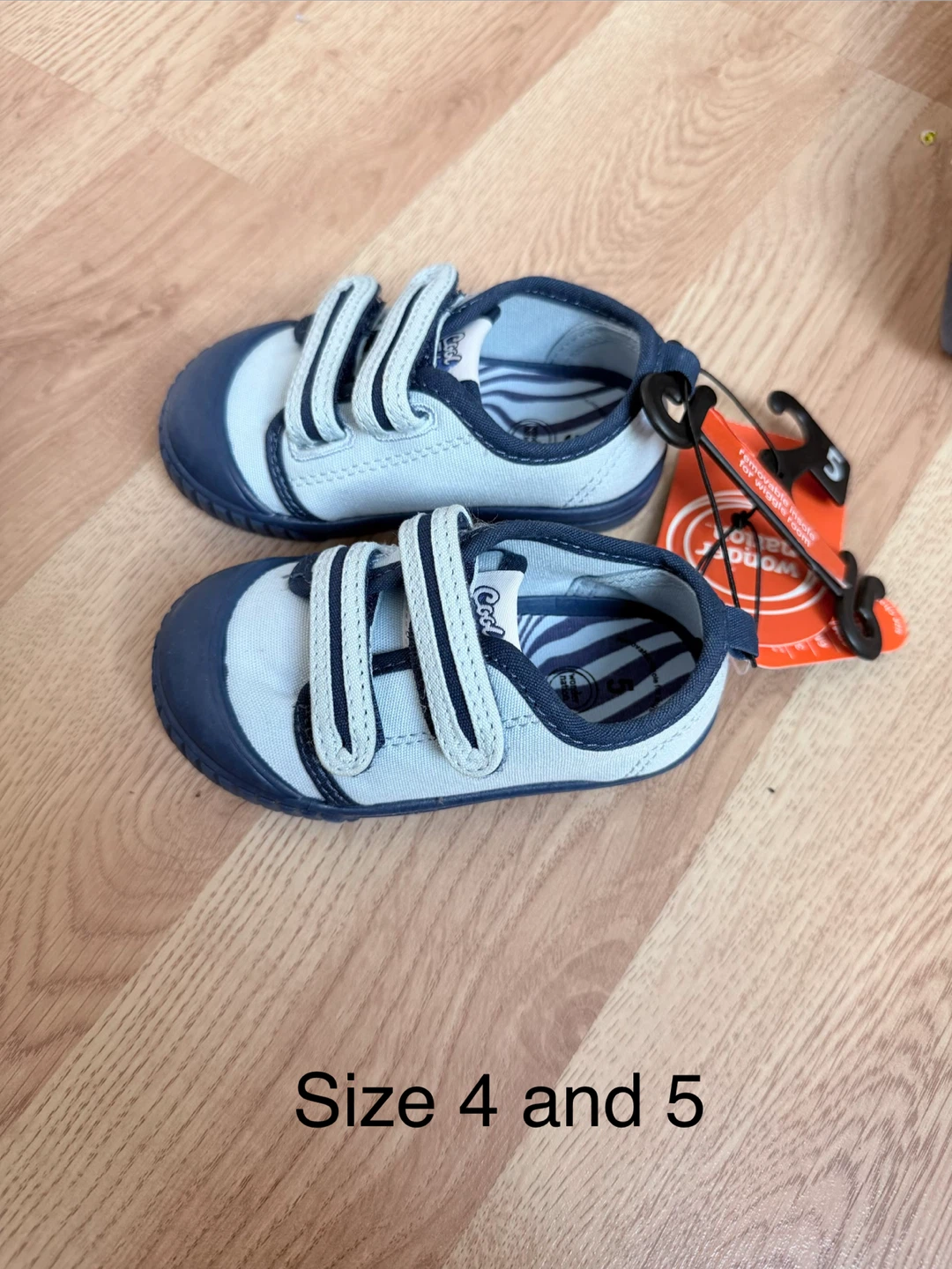 Wonder Nation Blue Canvas Shoes- size 4 and 5 ⚽️ - photo 2