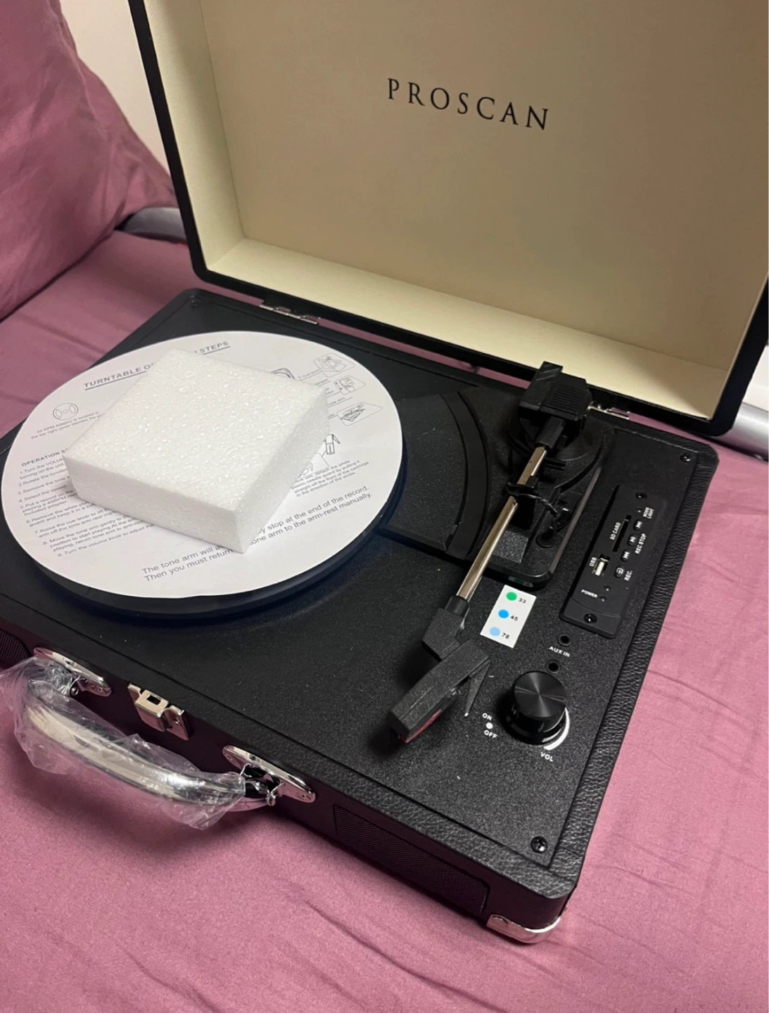 Proscan Turntable Record Player - photo 3