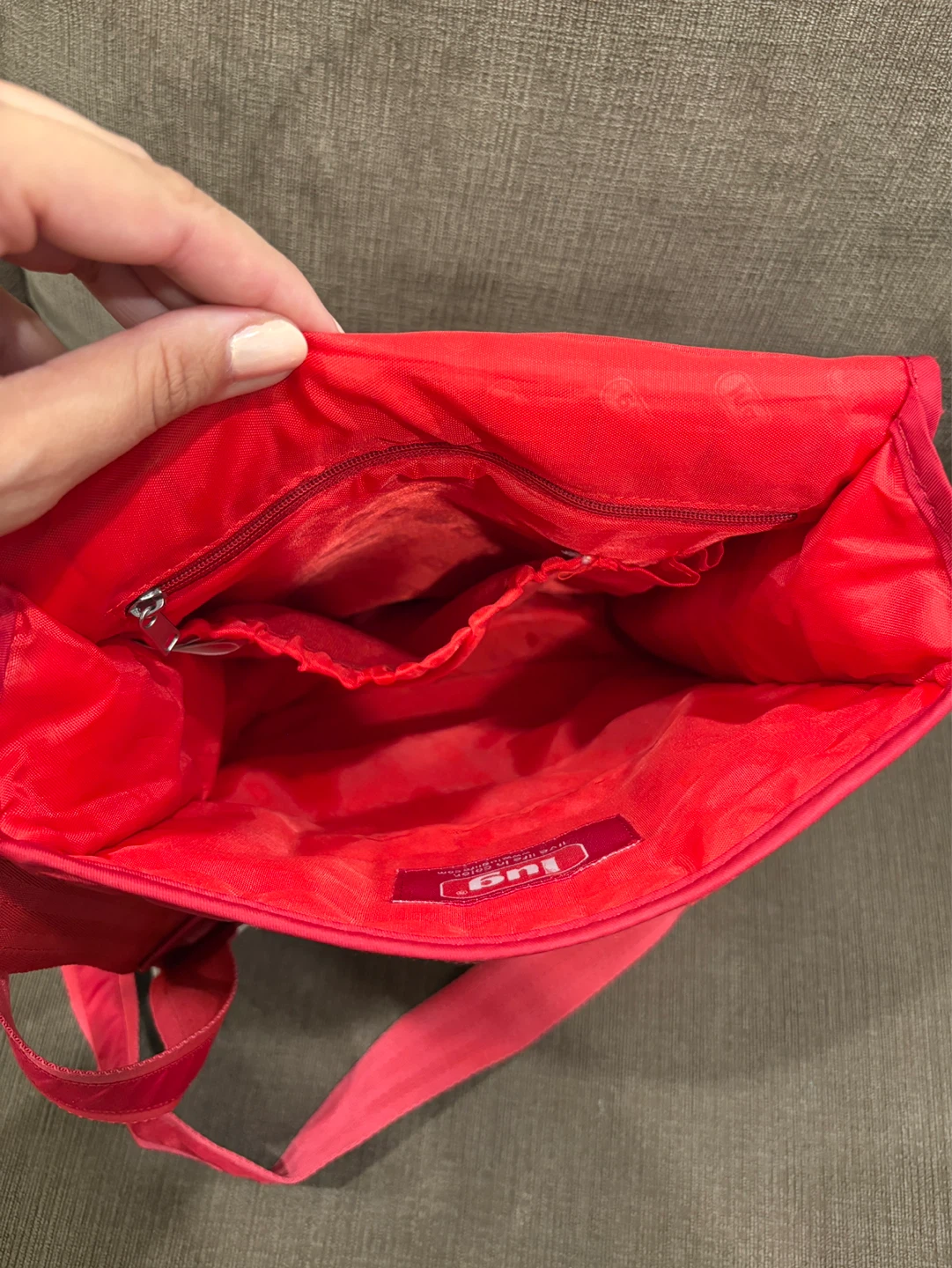 Lug Crossbody Red Messenger Style Purse Travel Organization - photo 5