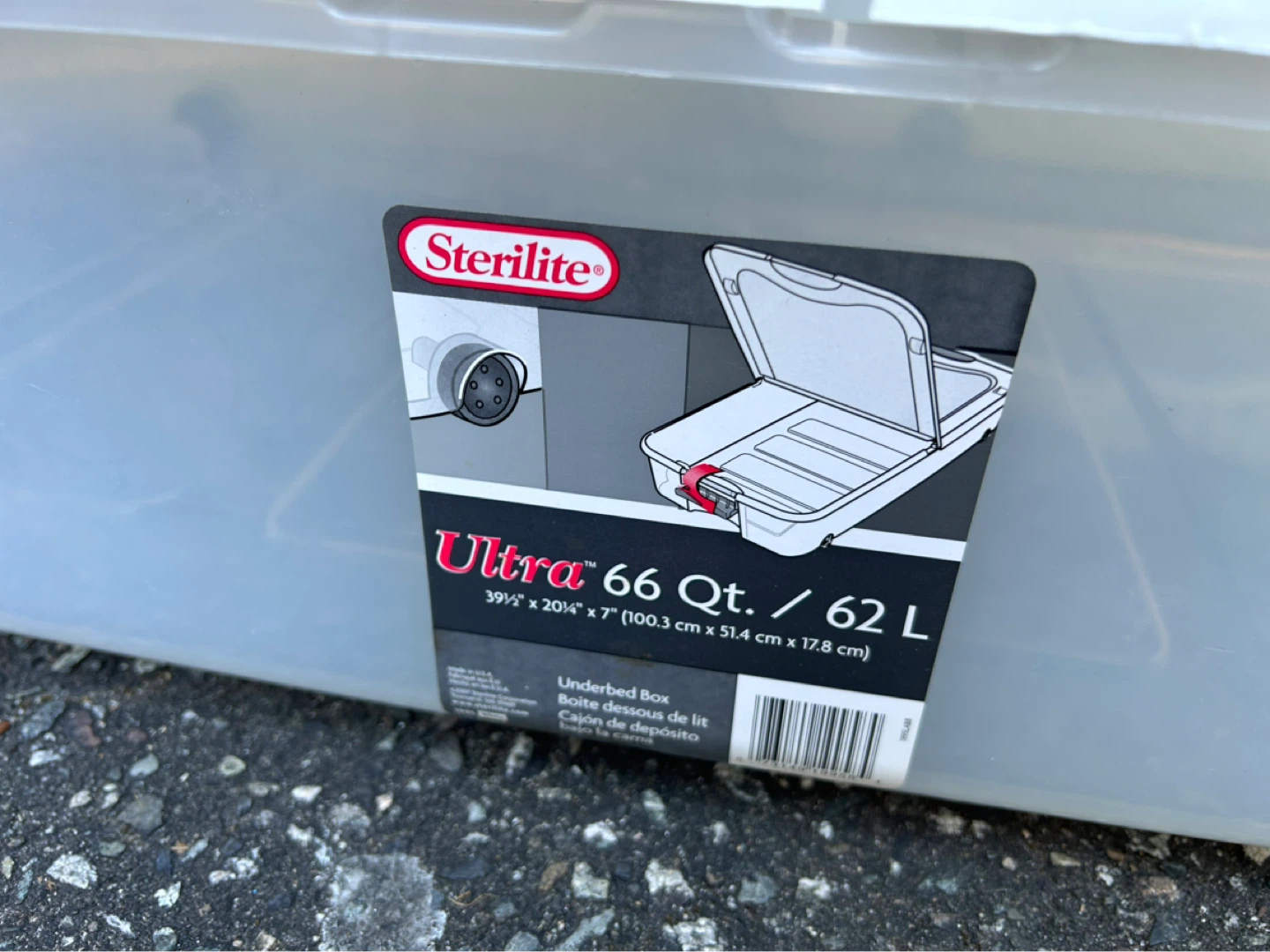 Sterilite Ultra 66 Qt. Underbed Storage Box - photo 2