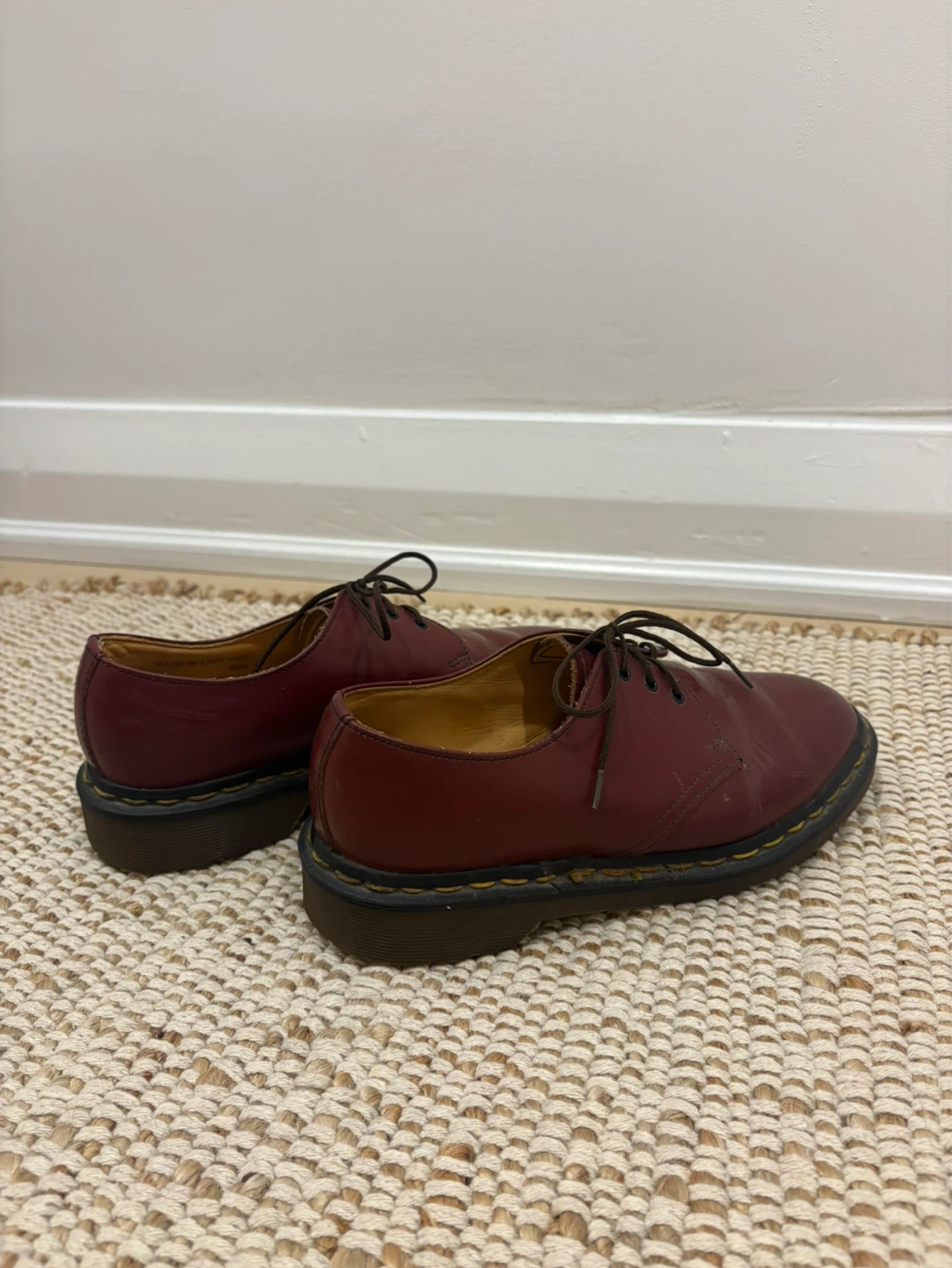 Dr. Martens 1461 Cherry Red Leather Oxford Shoes - photo 3