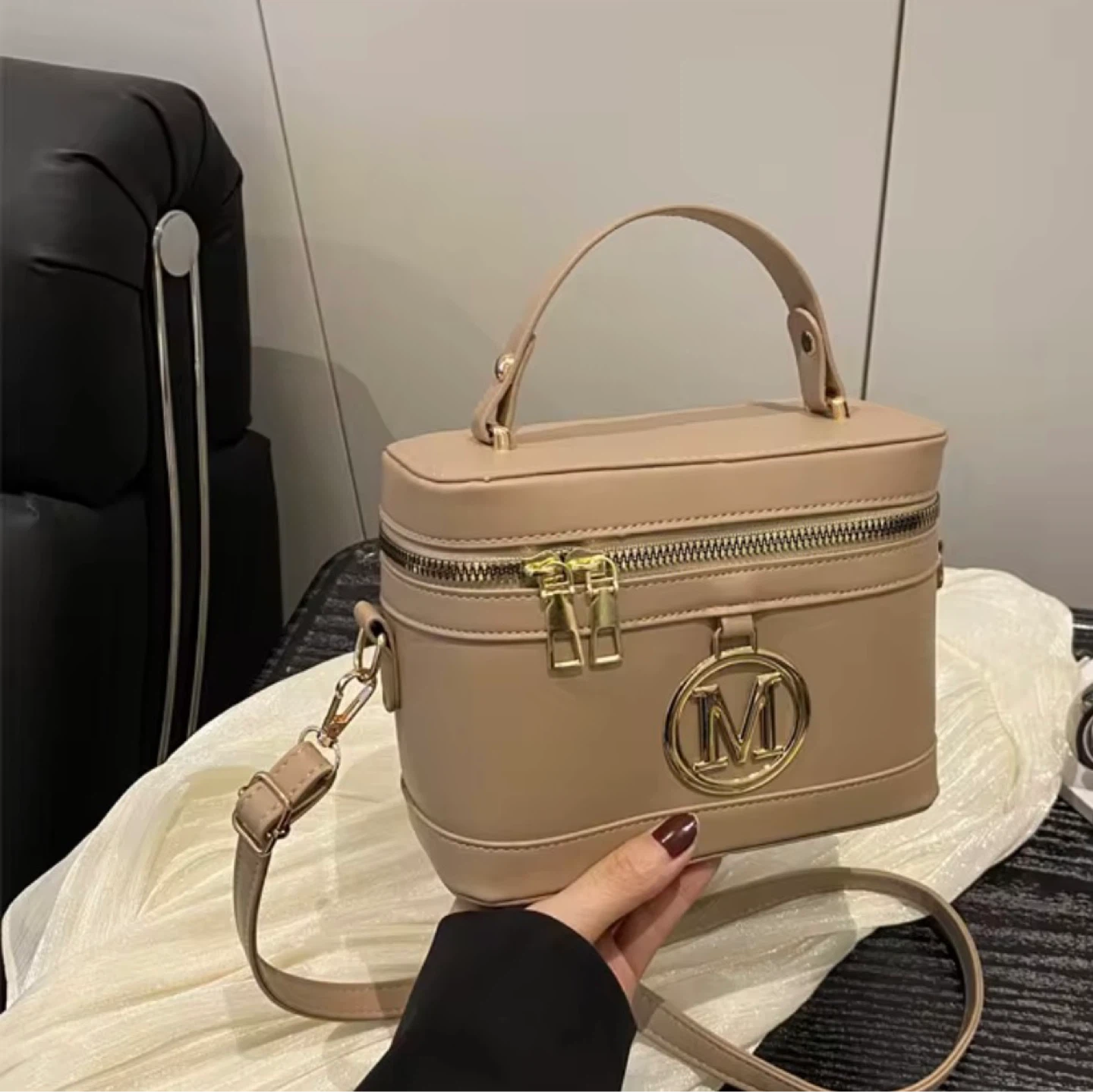 Vanity Bag with 'M' Logo - photo 5
