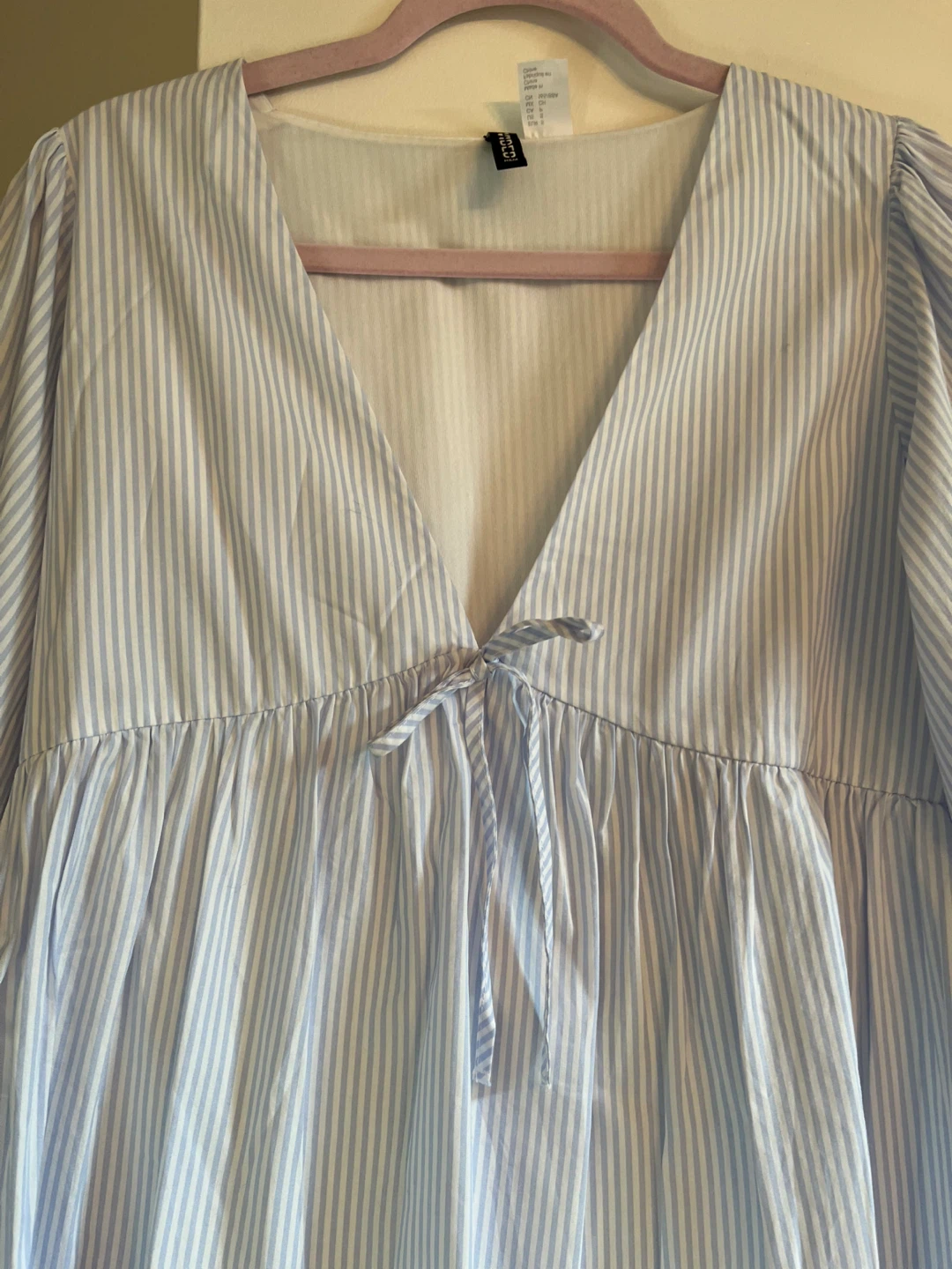 H&M Blue Striped Babydoll Dress ⚽ - photo 5