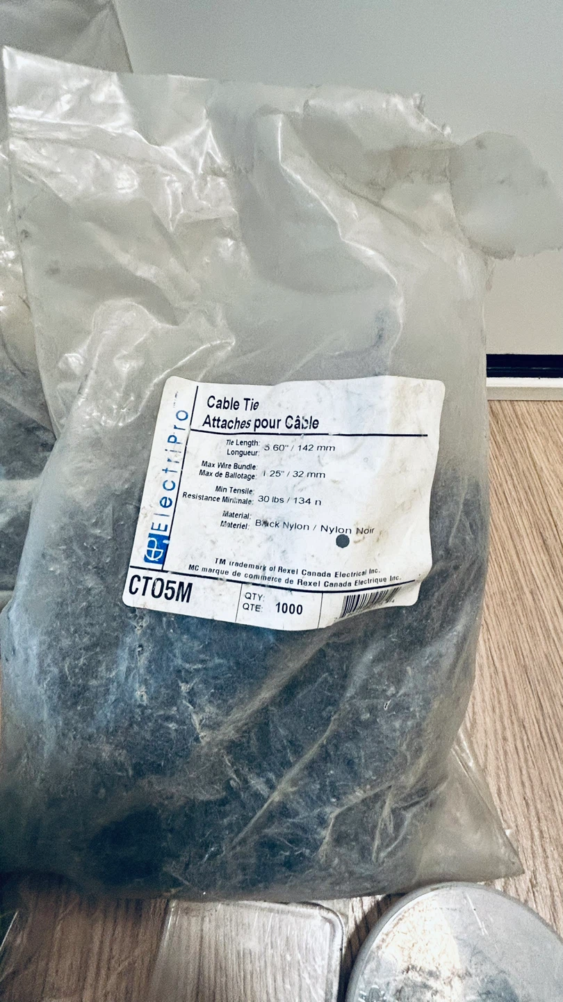 Electrical Supplies Lot – Ty-Rap Cable Ties, GFCI Outlet - photo 4