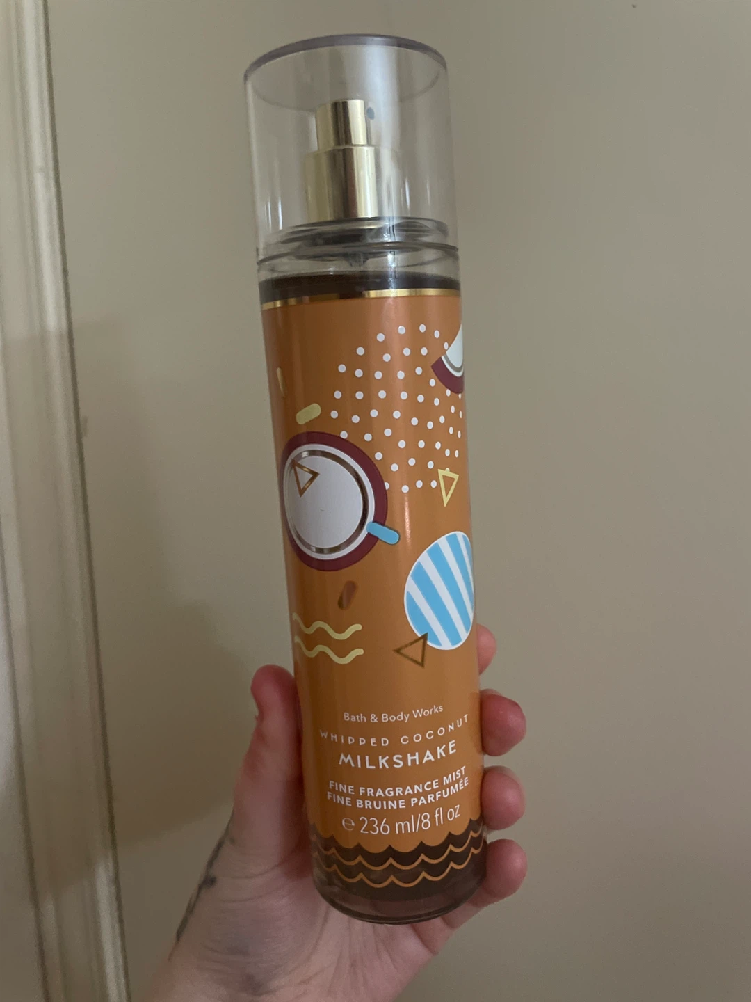 Whipped coconut milkshake body spray