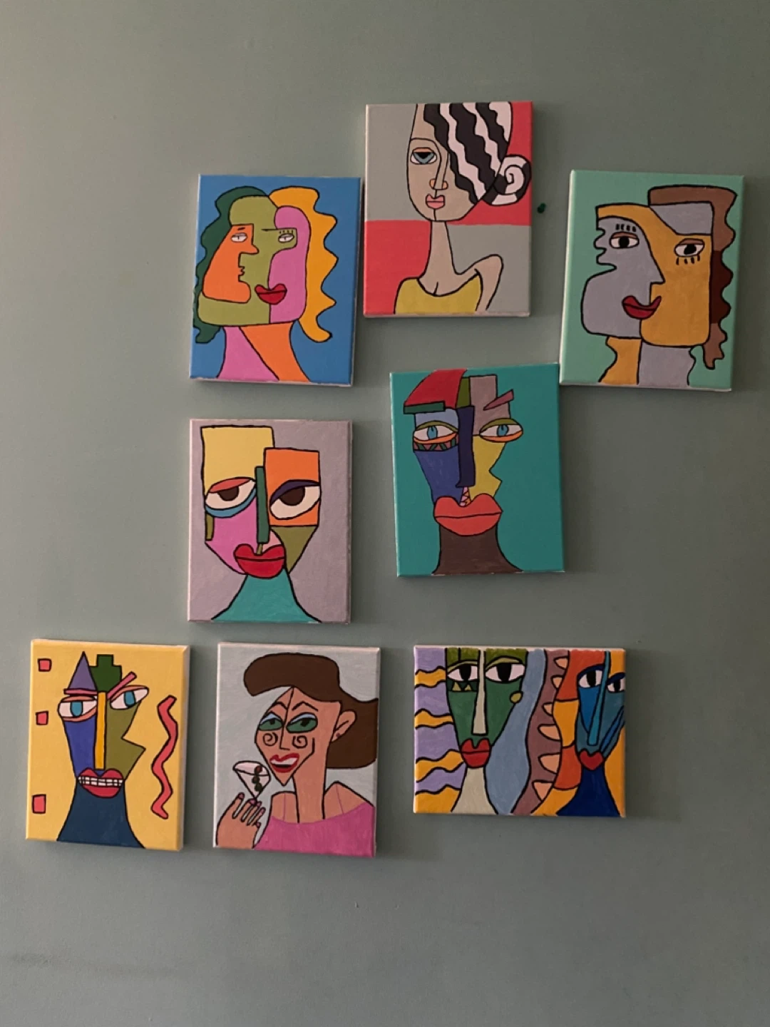 Abstract paintings on canvas