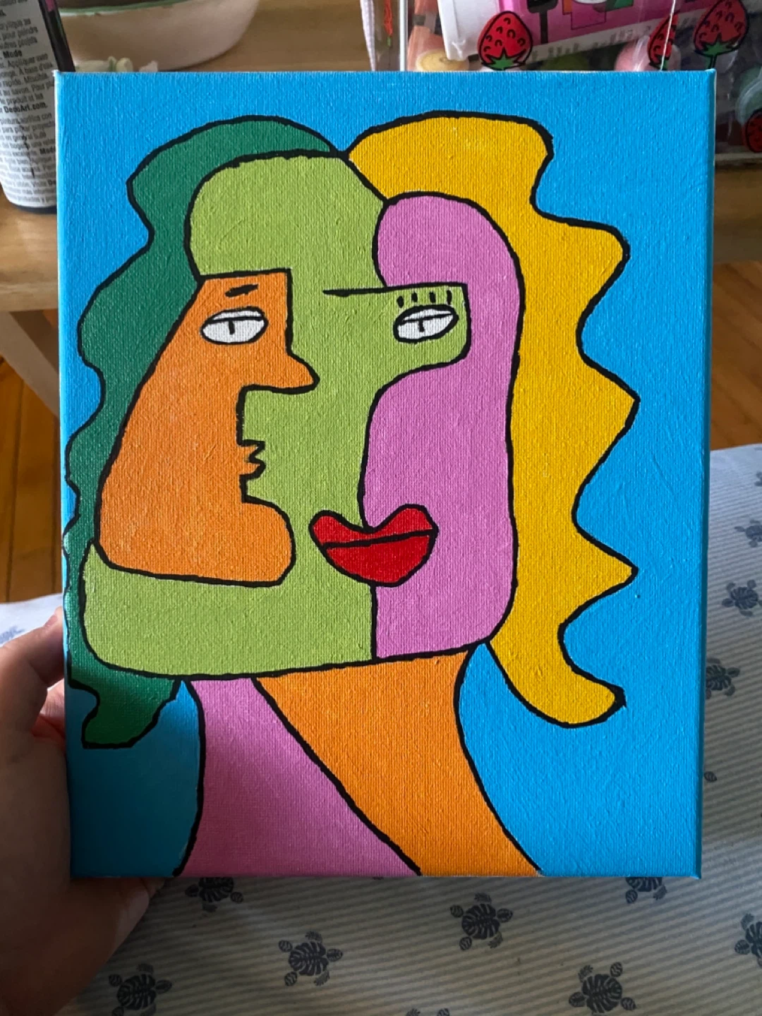 Abstract paintings on canvas - photo 3
