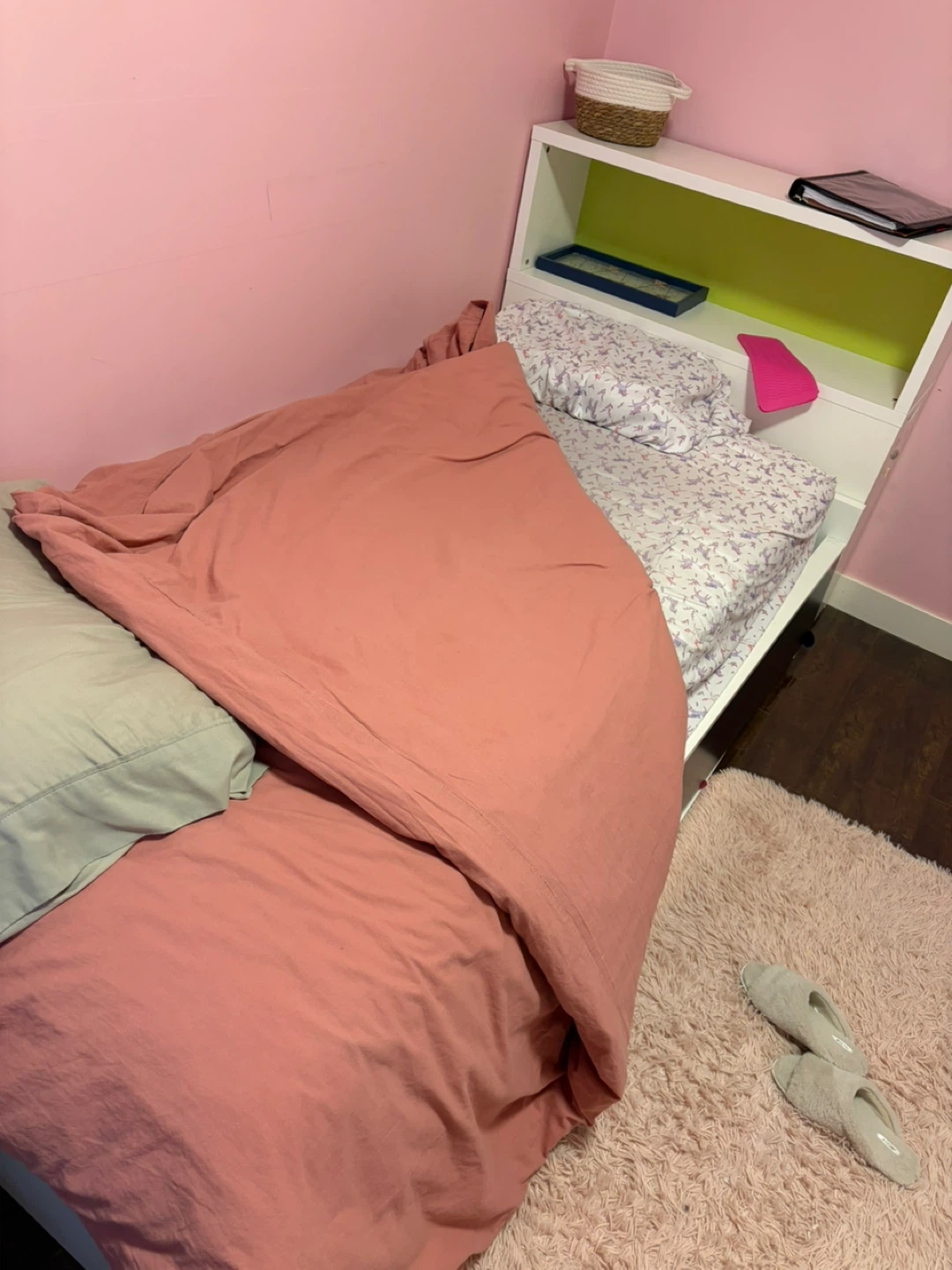 Single Bed Frame with Bookshelf Headboard - photo 2
