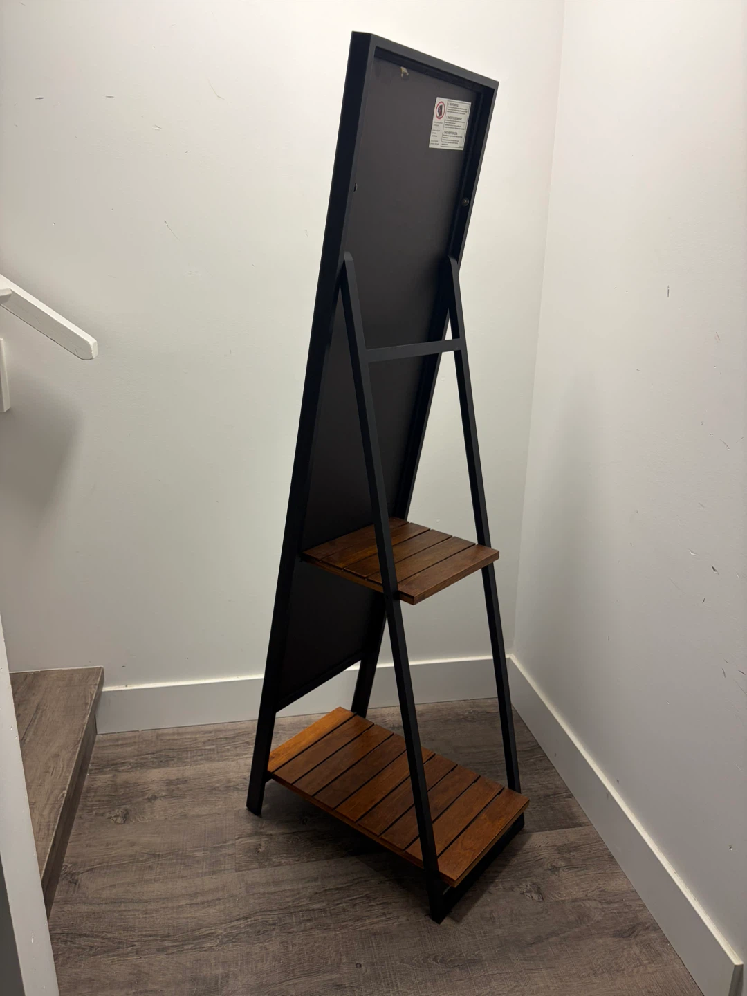 standing mirror with shelves - photo 2