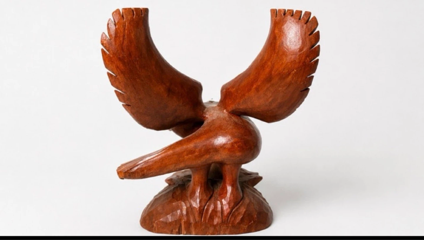 Wooden Eagle Figurine - photo 2
