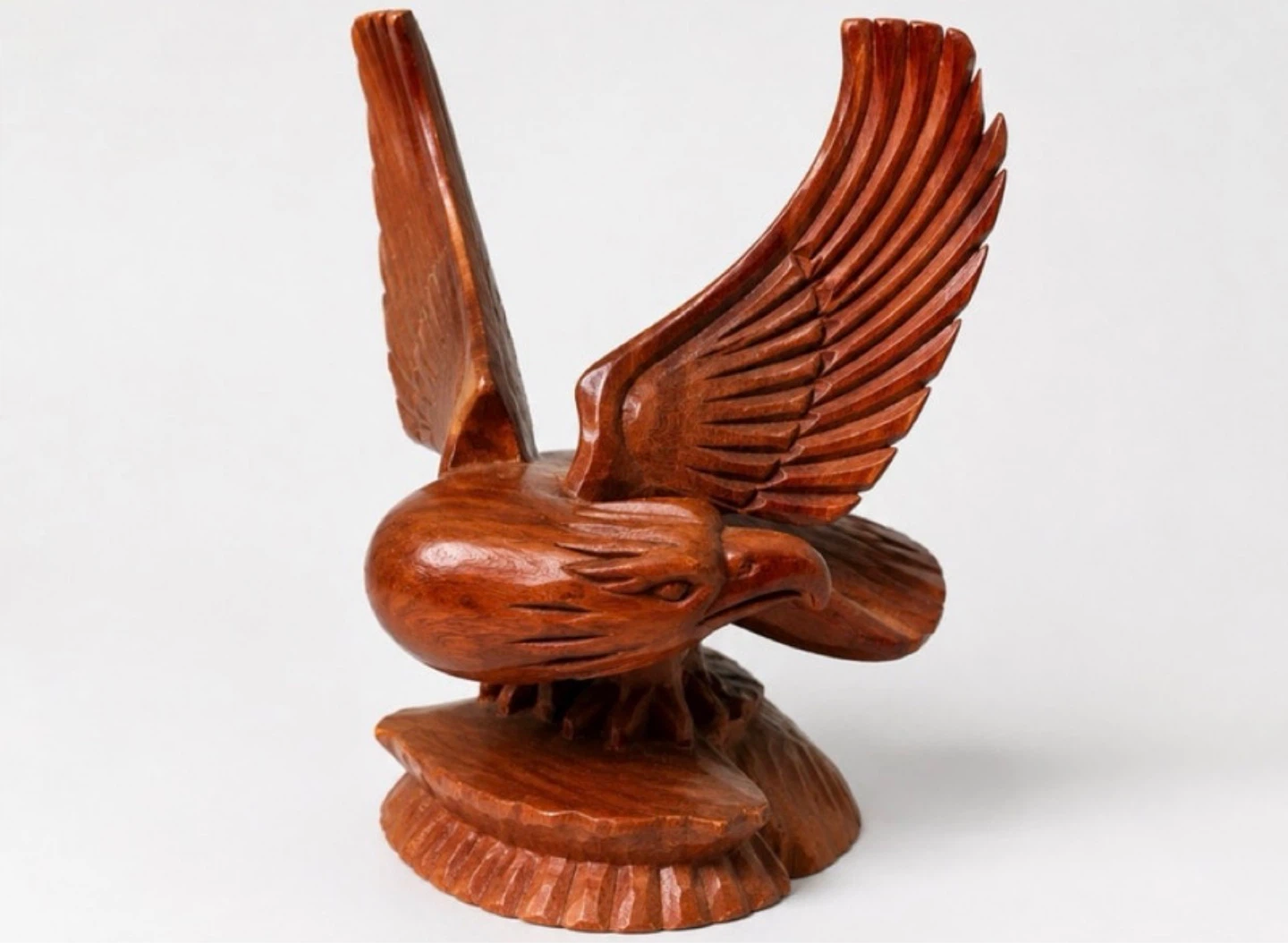 Wooden Eagle Figurine